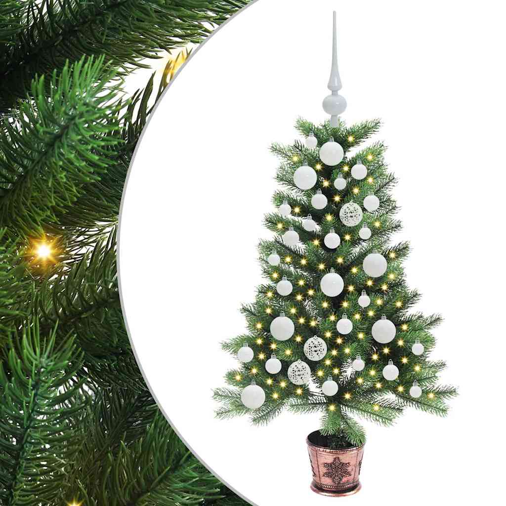 HKH Árbol de Navidad con 150 ledes con Soporte Verde de PE