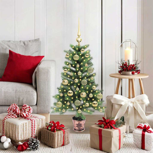HKH Árvore de Natal com 150 Leds com Suporte Verde em PE