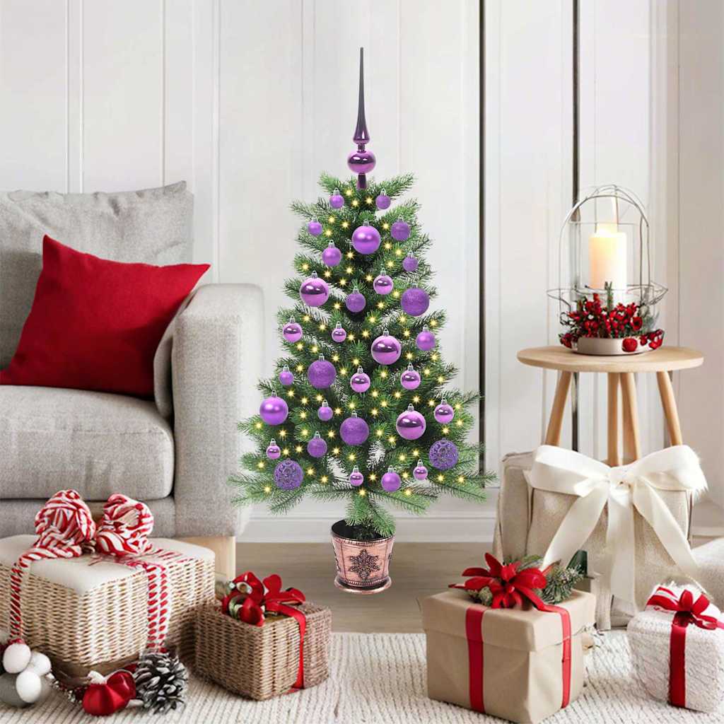 HKH Árbol de Navidad con 150 ledes con Soporte Verde de PE