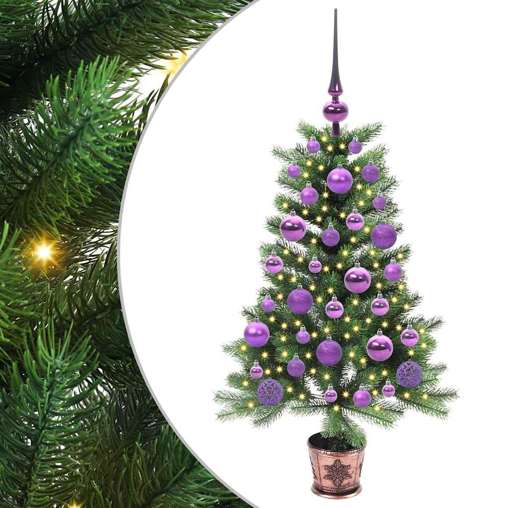 HKH Árbol de Navidad con 150 ledes con Soporte Verde de PE
