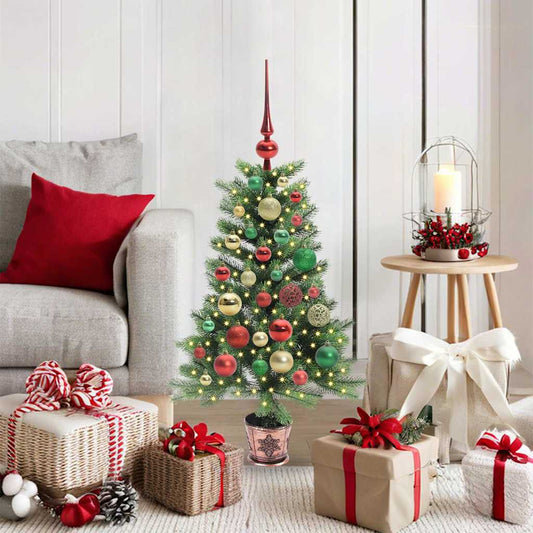 HKH Árvore de Natal com 150 Leds com Suporte Verde em PE