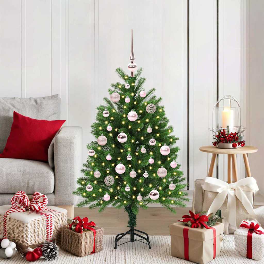 HKH Árbol de Navidad con 150 ledes con Soporte Verde de PE