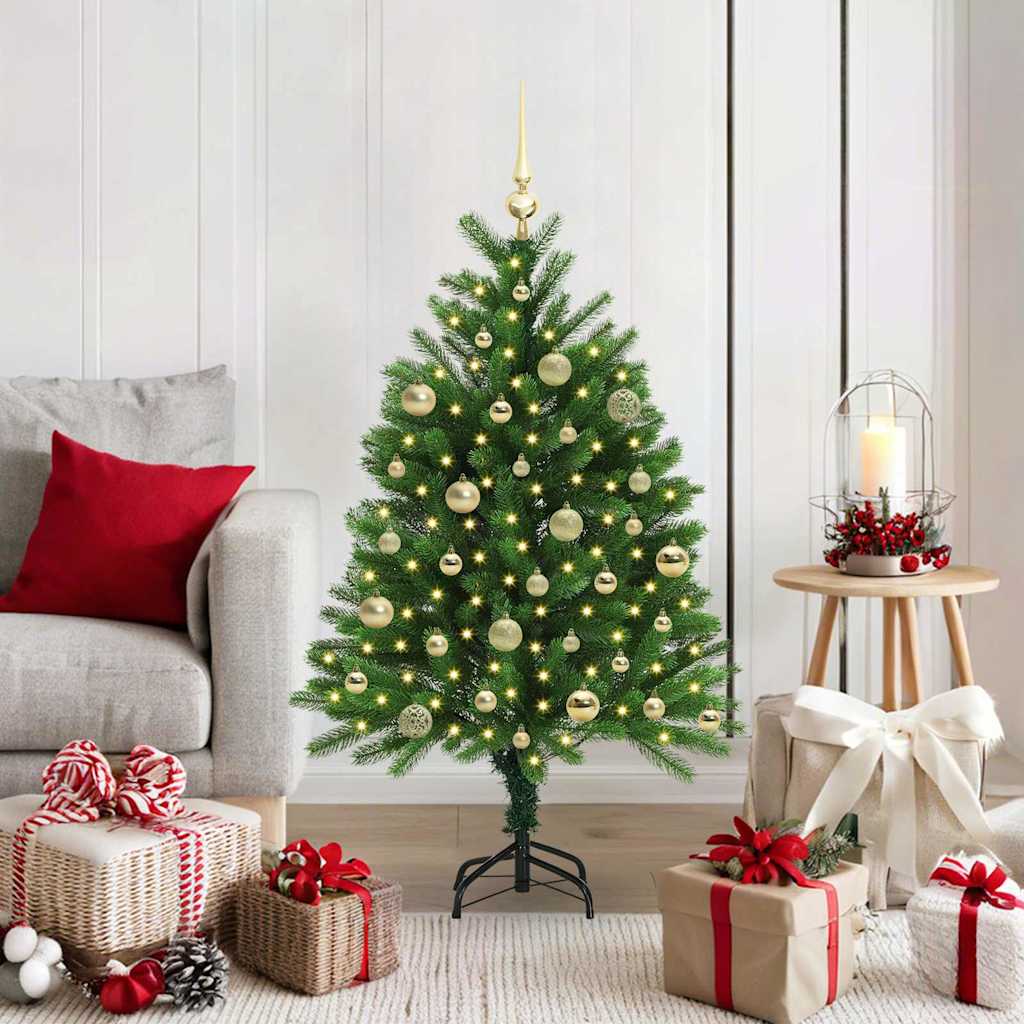 HKH Árbol de Navidad con 150 ledes con Soporte Verde de PE