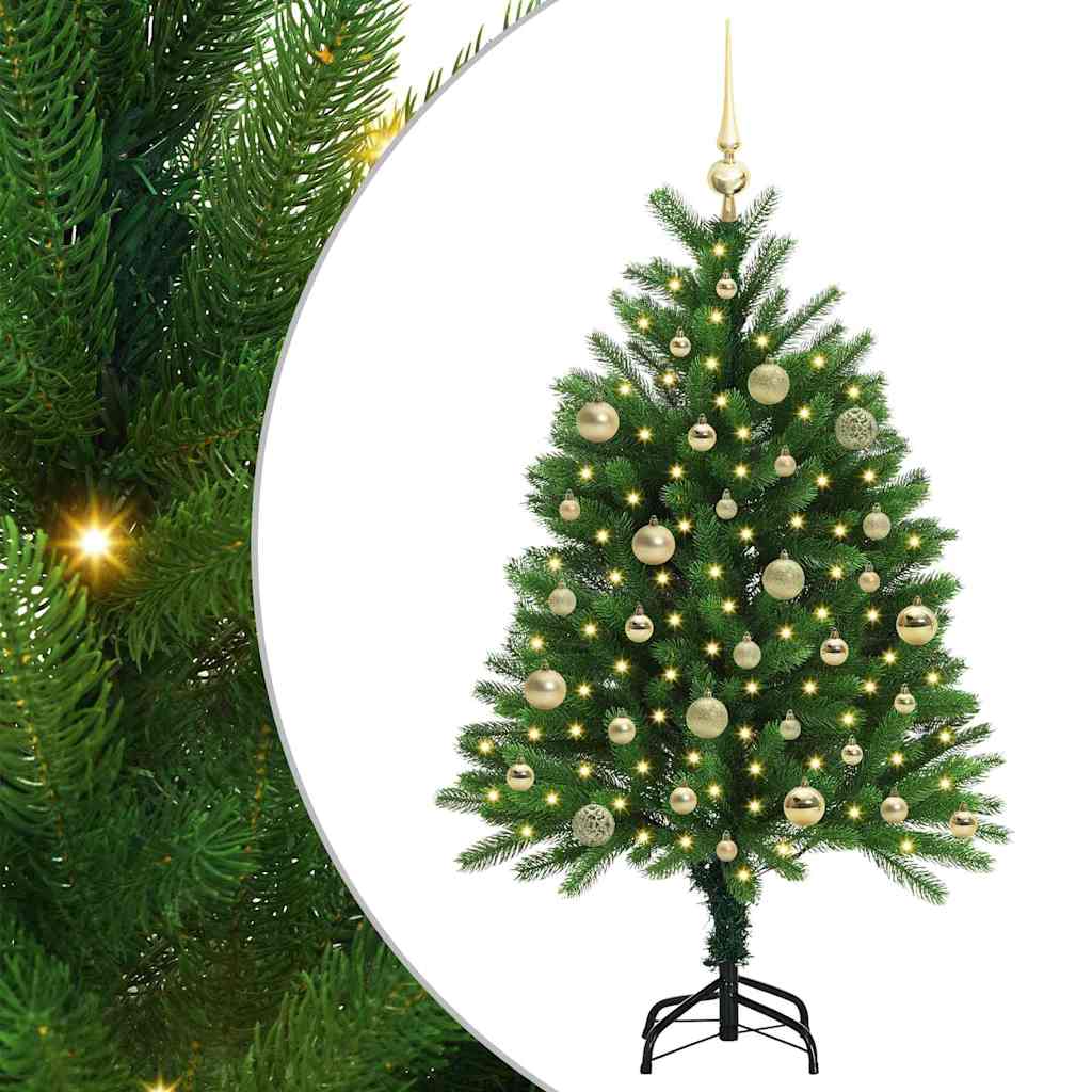 HKH Árbol de Navidad con 150 ledes con Soporte Verde de PE