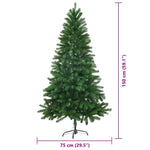 HKH Árvore de Natal com 150 Leds com Suporte Verde em PE