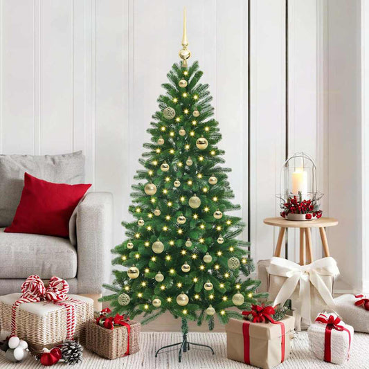 HKH Árvore de Natal com 150 Leds com Suporte Verde em PE