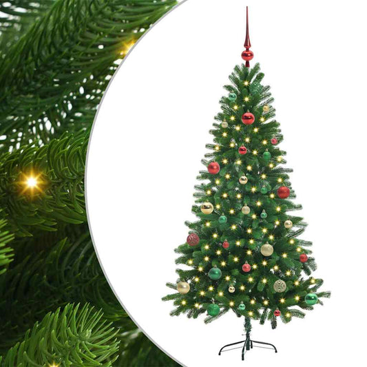 HKH Árvore de Natal com 150 Leds com Suporte Verde em PE