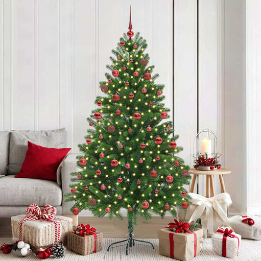 HKH Árvore de Natal com 300 Leds com Suporte Verde em PE