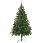 HKH Árvore de Natal com 300 Leds com Suporte Verde em PE