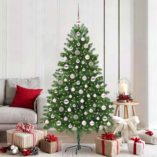HKH Árvore de Natal com 300 Leds com Suporte Verde em PE