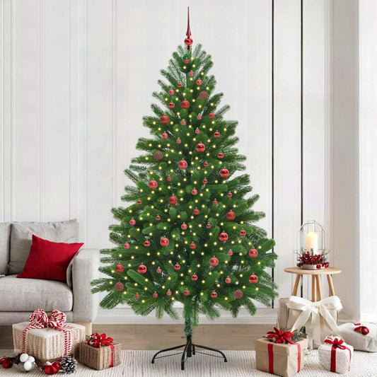HKH Árvore de Natal com 300 Leds com Suporte Verde em PE