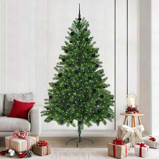 HKH Árvore de Natal com 300 Leds com Suporte Verde em PE