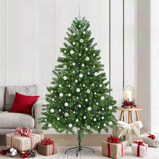 HKH Árvore de Natal com 300 Leds com Suporte Verde em PE