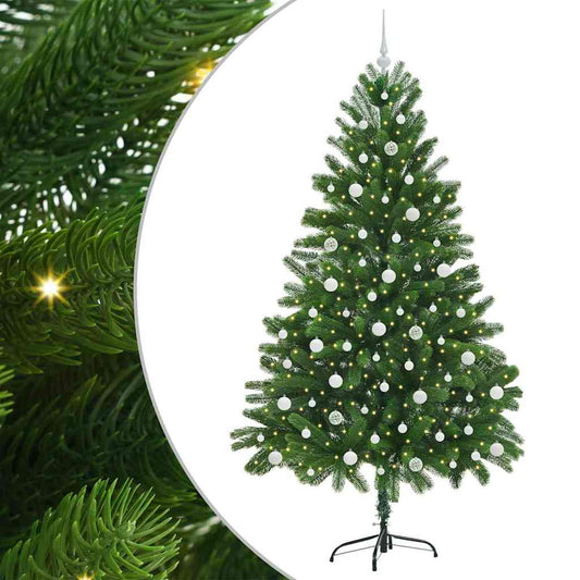 HKH Árvore de Natal com 300 Leds com Suporte Verde em PE