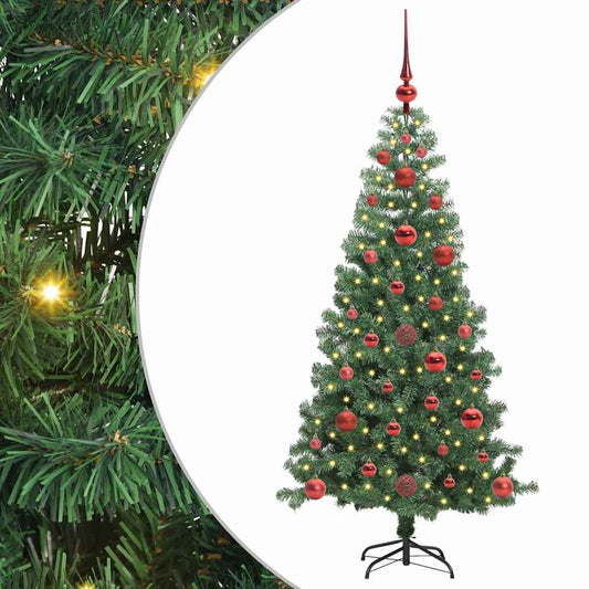 HKH Árvore de Natal com 150 Leds com Suporte Verde em PVC