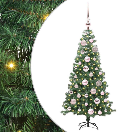 HKH Árvore de Natal com 150 Leds com Suporte Verde em PVC