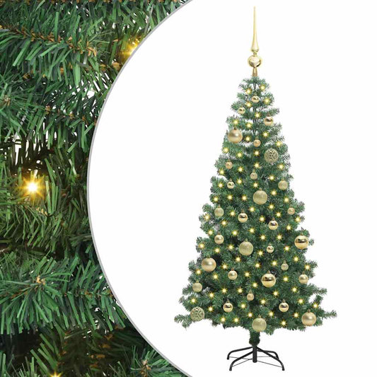 HKH Árvore de Natal com 150 Leds com Suporte Verde em PVC