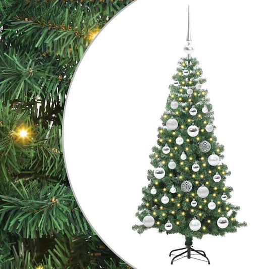 HKH Árvore de Natal com 150 Leds com Suporte Verde em PVC