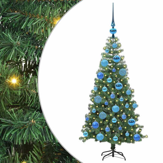 HKH Árvore de Natal com 150 Leds com Suporte Verde em PVC