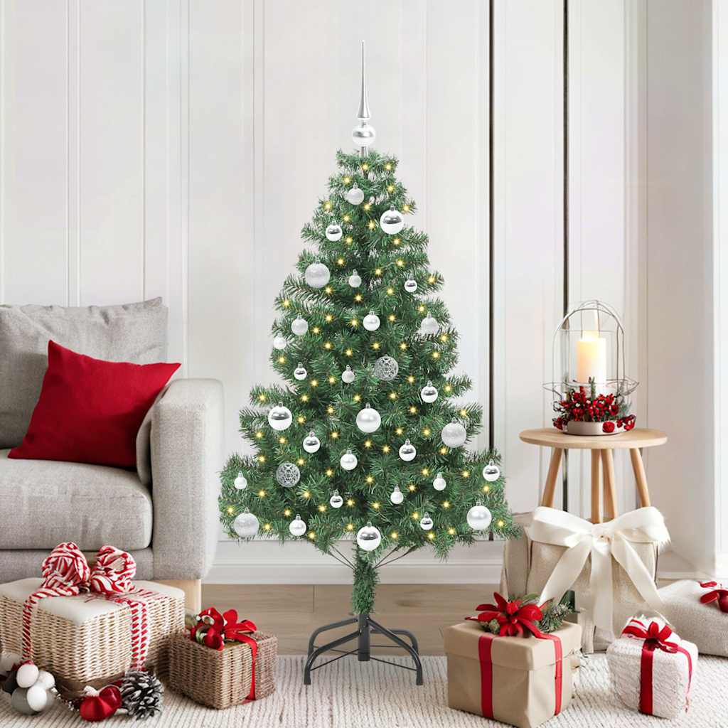 HKH Árbol de Navidad con 150 Leds con Soporte Verde de PVC