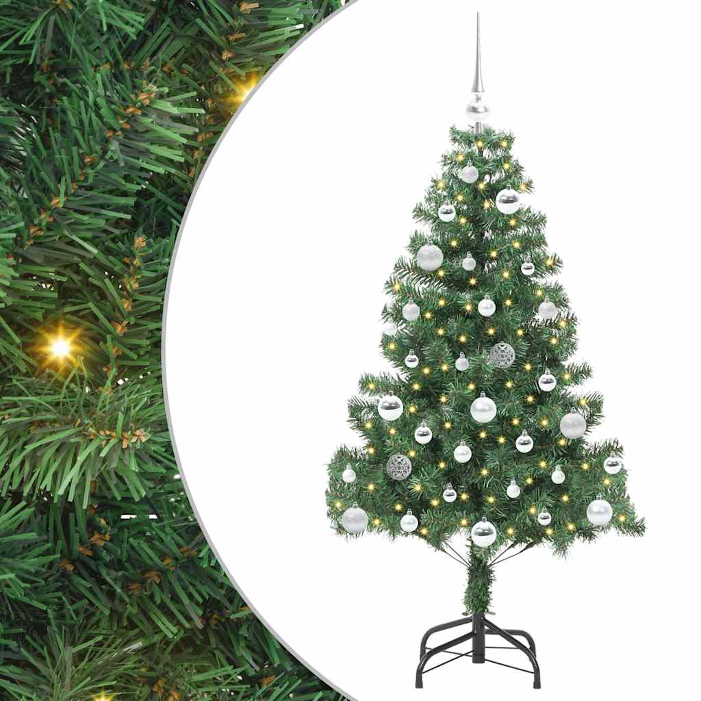 HKH Árbol de Navidad con 150 Leds con Soporte Verde de PVC