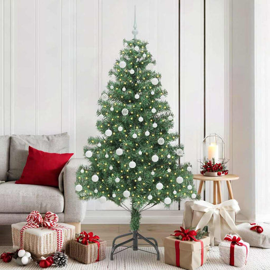 HKH Árvore de Natal com 300 Leds com Suporte Verde em PVC