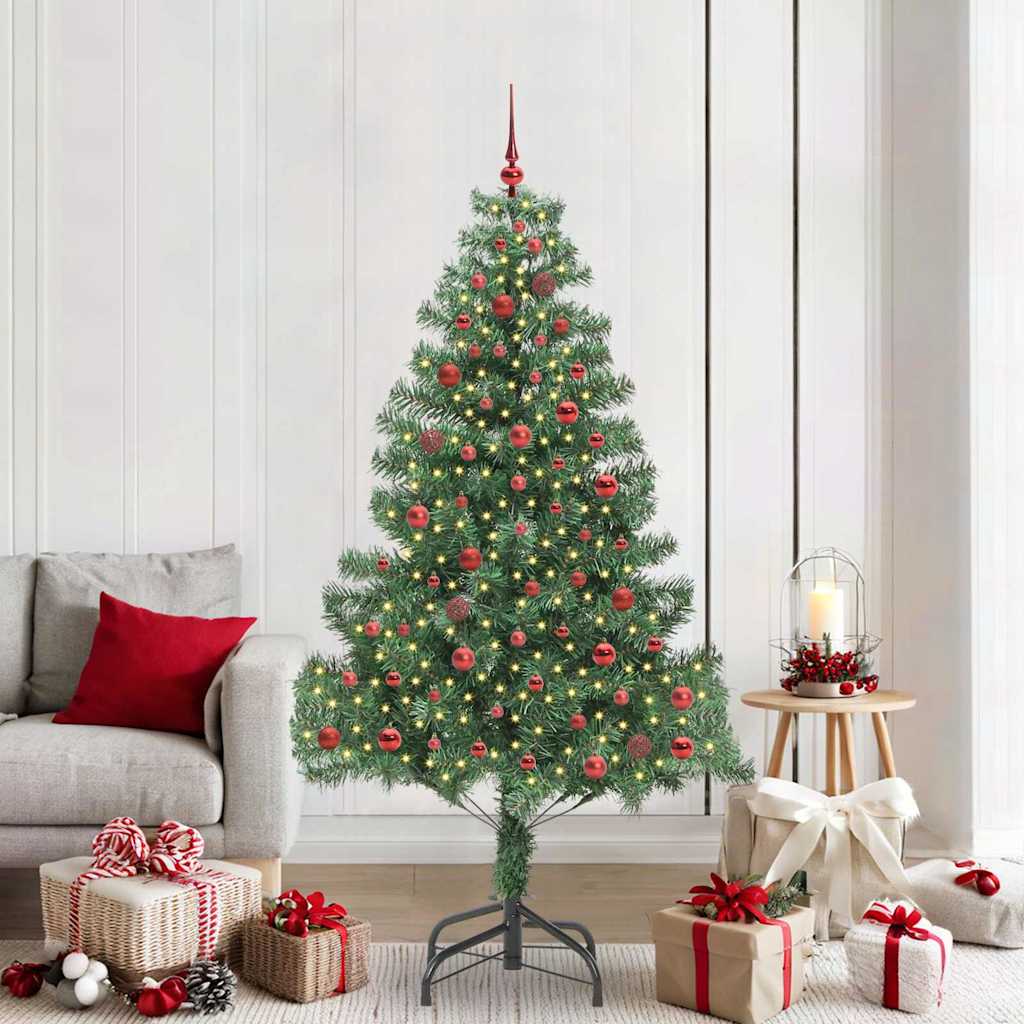 HKH Árbol de Navidad con 300 Leds con Soporte Verde de PVC