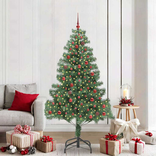 HKH Árvore de Natal com 300 Leds com Suporte Verde em PVC