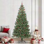 HKH Árvore de Natal com 300 Leds com Suporte Verde em PVC