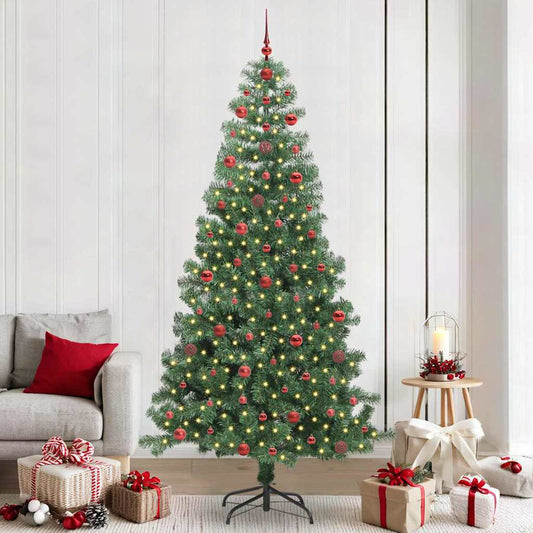HKH Árvore de Natal com 300 Leds com Suporte Verde em PVC