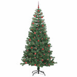 HKH Árvore de Natal com 300 Leds com Suporte Verde em PVC