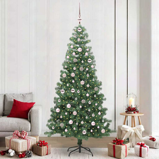 HKH Árvore de Natal com 300 Leds com Suporte Verde em PVC