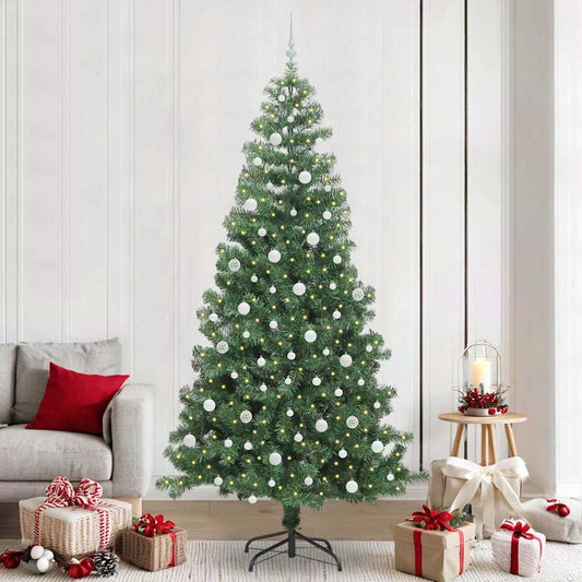 HKH Árvore de Natal com 300 Leds com Suporte Verde em PVC