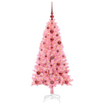 HKH Árvore de Natal com 150 Leds com Suporte Rosa em PVC