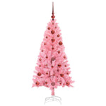 HKH Árvore de Natal com 150 Leds com Suporte Rosa em PVC