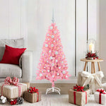HKH Árvore de Natal com 150 Leds com Suporte Rosa em PVC