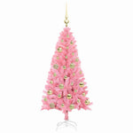 HKH Árvore de Natal com 150 Leds com Suporte Rosa em PVC