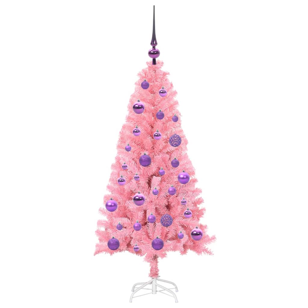 HKH Árvore de Natal com 150 Leds com Suporte Rosa em PVC