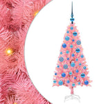 HKH Árvore de Natal com 150 Leds com Suporte Rosa em PVC