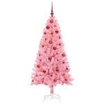 HKH Árvore de Natal com 150 Leds com Suporte Rosa em PVC