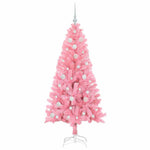 HKH Árvore de Natal com 150 Leds com Suporte Rosa em PVC