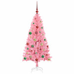 HKH Árvore de Natal com 150 Leds com Suporte Rosa em PVC