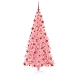 HKH Árvore de Natal com 300 Leds com Suporte Rosa em PVC