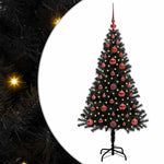 HKH Árvore de Natal com 150 Leds com Suporte Preto em PVC