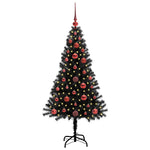 HKH Árvore de Natal com 150 Leds com Suporte Preto em PVC