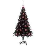 HKH Árvore de Natal com 150 Leds com Suporte Preto em PVC