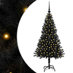 HKH Árvore de Natal com 150 Leds com Suporte Preto em PVC