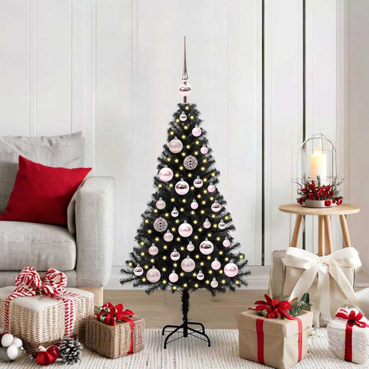 HKH Árvore de Natal com 150 Leds com Suporte Preto em PVC
