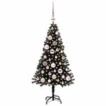 HKH Árvore de Natal com 150 Leds com Suporte Preto em PVC
