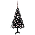 HKH Árvore de Natal com 150 Leds com Suporte Preto em PVC